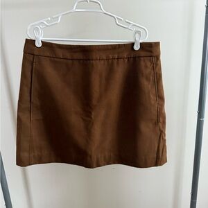 J.Crew Factory Faux Suede Mini Skirt